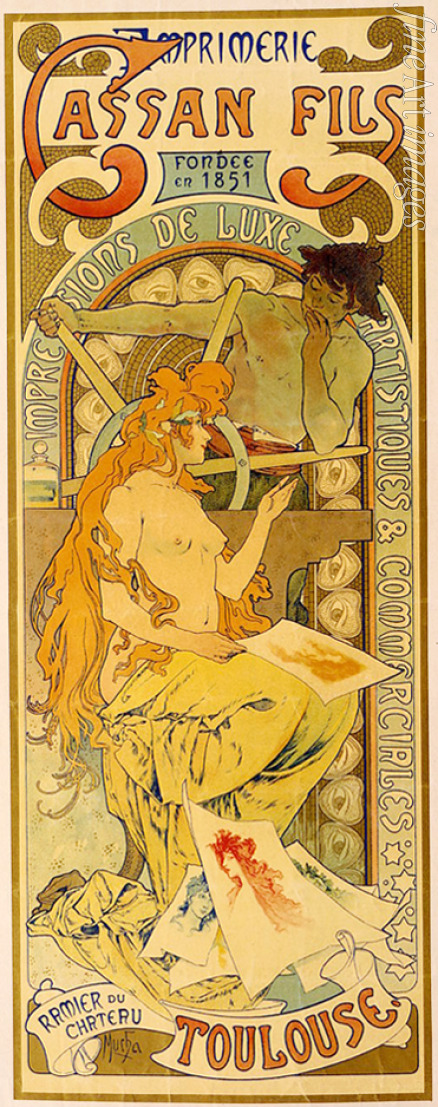 Mucha Alfons Marie - Poster for the printing house Cassan Fils