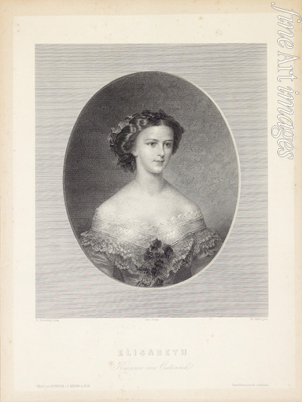 Stöber Franz Xaver - Porträt von Kaiserin Elisabeth von Österreich