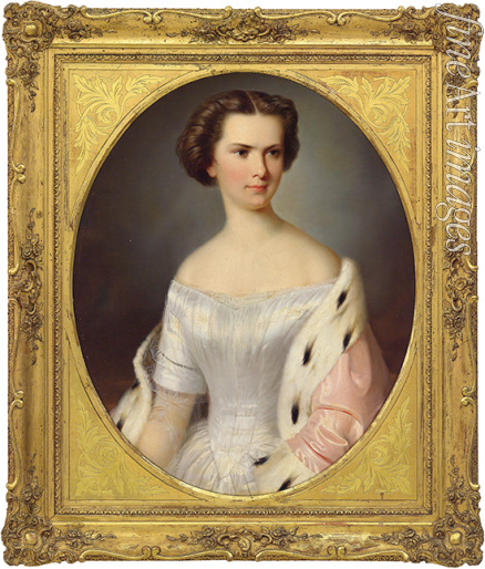 Unbekannter Künstler - Porträt von Kaiserin Elisabeth von Österreich