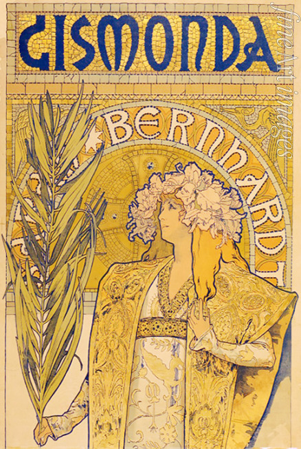 Mucha Alfons Marie - Poster for the theatre play Gismonda by V. Sardou  