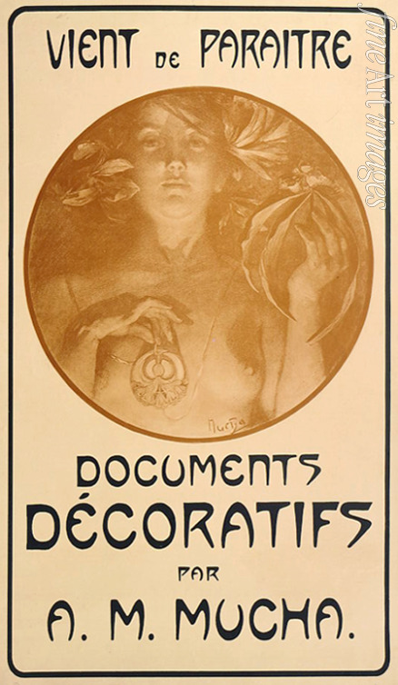 Mucha Alfons Marie - Werbeplakat für die Monographie Dekorative Dokumenten von A. Mucha