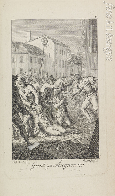 Riepenhausen Ernst Ludwig - The massacres of La Glacière on 16-17 October 1791