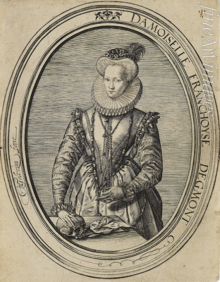 Goltzius Hendrick - Françoise of Luxembourg, Countess of Gavre, Dame de Fiennes (1495-1557)
