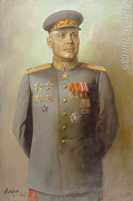 Jakowlew Wassili Nikolajewitsch - Porträt des Marschalls der Sowjetunion Iwan Konew (1897-1973)