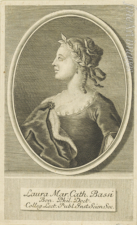 Unbekannter Künstler - Porträt von Laura Bassi (1711-1778) 