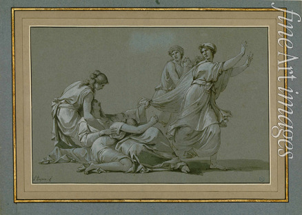 Peyron Jean-François-Pierre - Jünglinge und Jungfrauen von Athen werden dem Minotaurus geopfert