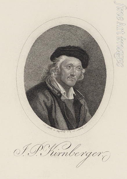Bollinger Friedrich Wilhelm - Portrait of the Composer Johann Philipp Kirnberger (1721-1783) 