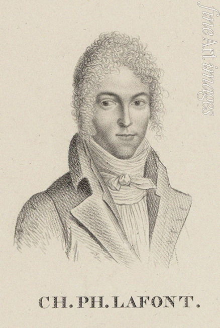Ledru Hilaire - Porträt von Violinist und Komponist Charles Philippe Lafont (1781-1839)