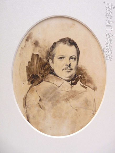 Devéria Achille - Portrait of Honoré de Balzac (1799-1850)