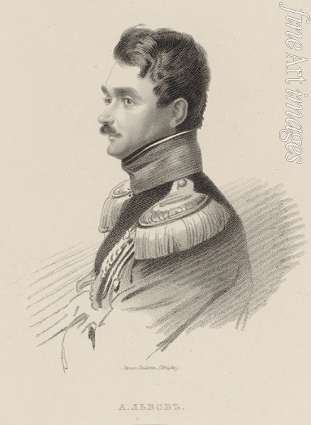 Wright Thomas - Porträt von Komponist Alexei Fjodorowitsch Lwow (1798-1870)