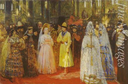 Repin Ilja Jefimowitsch - Die Brautschau des Zaren