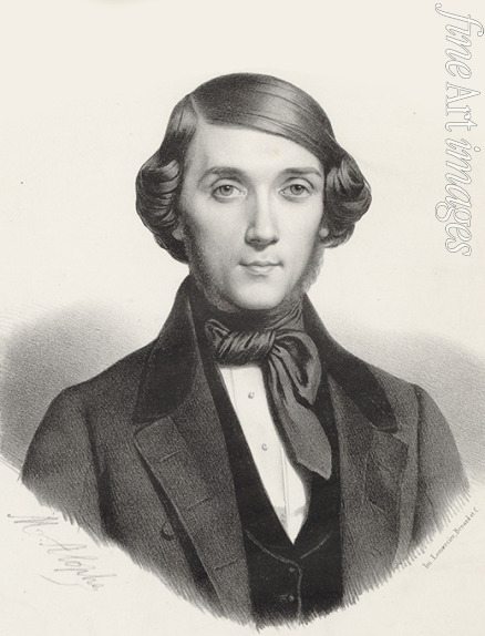 Alophe Marie-Alexandre Menut - Portrait of the pianist and composer Jean-Henri Ravina (1818-1906) 