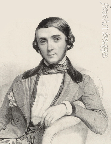 Alophe Marie-Alexandre Menut - Portrait of the pianist and composer Jean-Henri Ravina (1818-1906) 