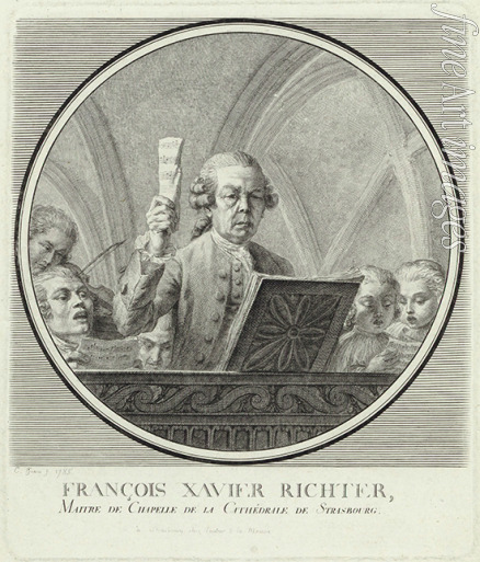 Guérin Christophe - Portrait of the composer Franz Xaver Richter (1709-1789) 