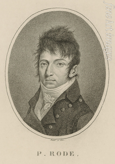 Riedel Carl Traugott - Portrait of the composer Pierre Jacques Joseph Rode (1774-1830)