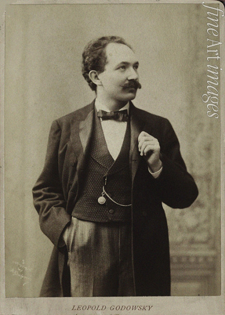 Dupont Aimé - Porträt von Pianist und Komponist Leopold Godowsky (1870-1938) 