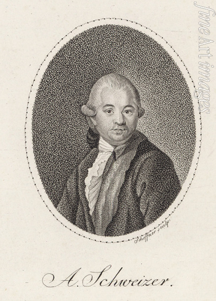 Scheffner Johann Gottfried - Portrait of the Composer Anton Schweitzer (1735-1787) 
