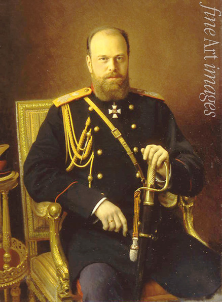 Kramskoi Ivan Nikolayevich - Portrait of the Emperor Alexander III (1845-1894)