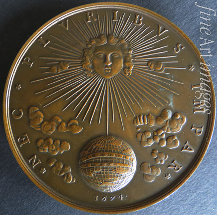 West European Applied Art - Medal Louis XIV 