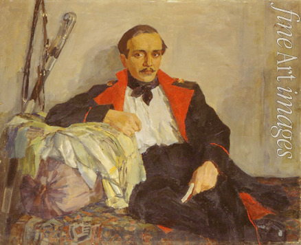 Ulyanov Nikolai Pavlovich - Portrait of the poet Mikhail Yuryevich Lermontov (1814-1841)