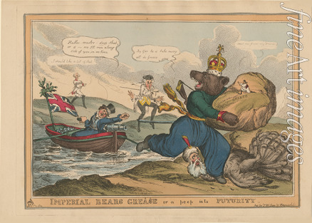 Heath William - Imperial Bears Grease (Greece) or a peep into futurity. Caricature on the Russo-Turkish War, 1828-1829