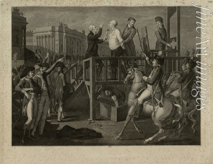 Vérité Jean-Baptiste - Die Hinrichtung Ludwig des XVI. auf dem Revolutionsplatz am 21. Januar 1793