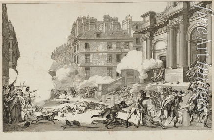 Helman Isidore Stanislas - 13 Vendémiaire. Napoleon Bonaparte's quelling of the Royalist revolt in front of the Église Saint-Roch in Paris