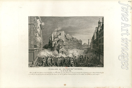 Niquet Claude - Aufstand in Faubourg Saint Antoine am 18. April 1789