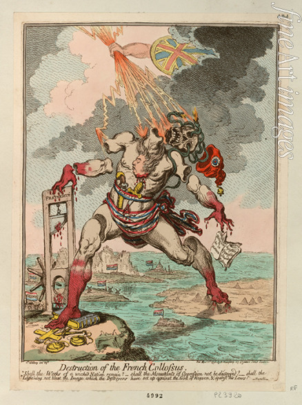 Gillray James - Destruction of the French Colossus