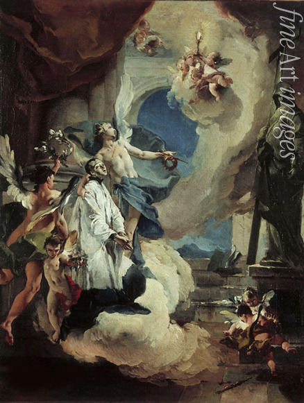 Tiepolo Giambattista - Verherrlichung des heiligen Aloisius von Gonzaga