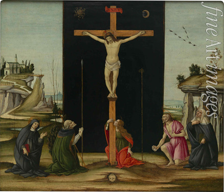 Botticelli Sandro (Workshop) - The Crucifixion with Saints