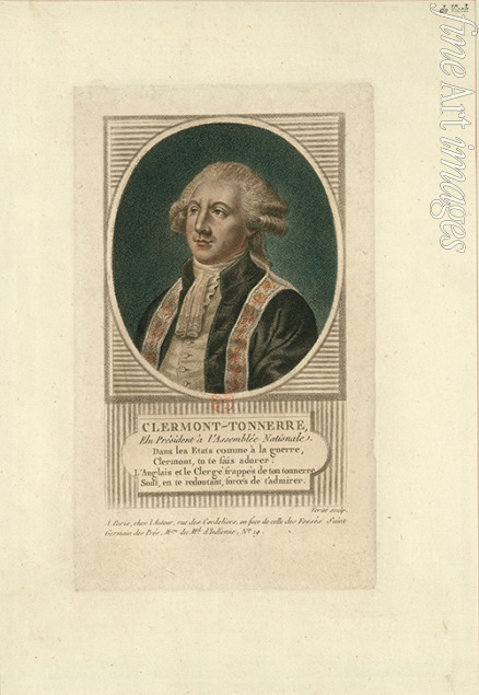 Vérité Jean-Baptiste - Portrait of Stanislas Marie Adélaïde, Comte de Clermont-Tonnerre (1757-1792)