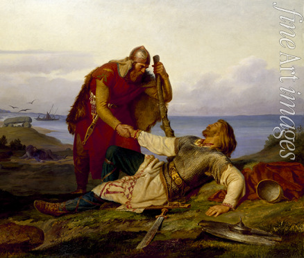 Winge Marten Eskil - Hjalmar bids farewell to Örvar-Oddr after the Battle of Samsø