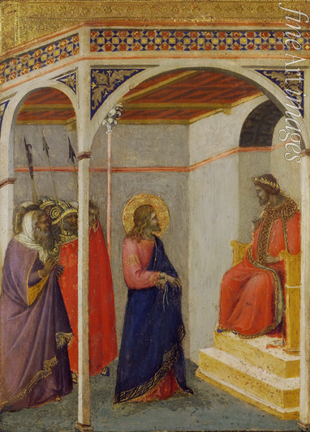 Lorenzetti Pietro - Christus vor Pilatus
