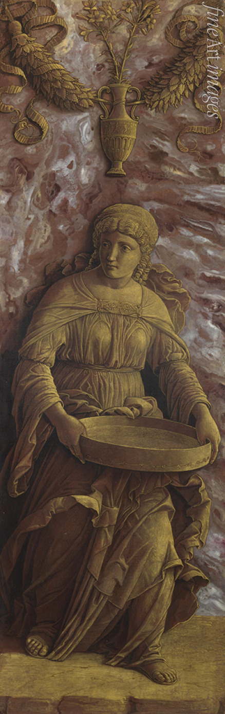 Mantegna Andrea - Die Vestalin Tuccia mit einem Sieb