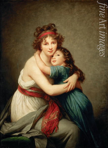Vigée Le Brun Louise Élisabeth - Self-Portrait with her Daughter, Julie