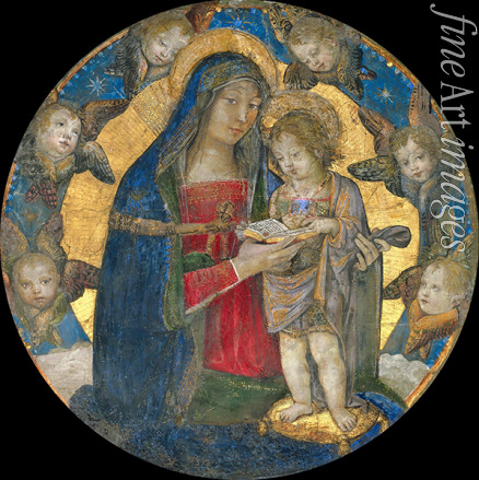Pinturicchio Bernardino - Madonna und Kind mit Cherubinen