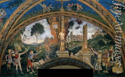 Pinturicchio Bernardino - Das Martyrium des heiligen Sebastian