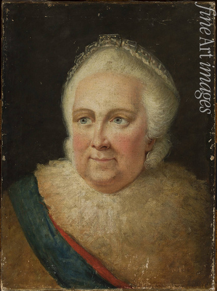 Unbekannter Künstler - Porträt der Kaiserin Katharina II. (1729-1796)