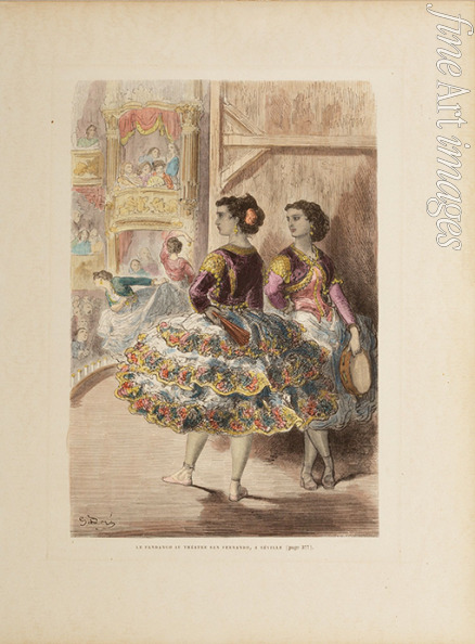 Doré Gustave - El fandango en el Teatro de San Fernando de Sevilla
