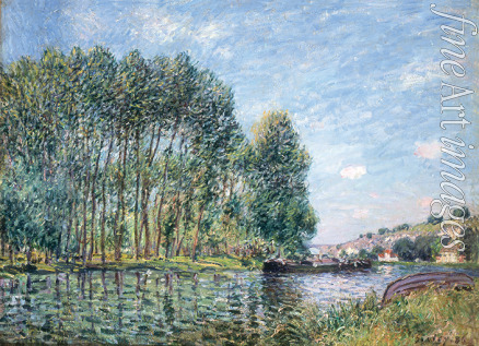 Sisley Alfred - A Bend in the River Loing at Moret. Spring