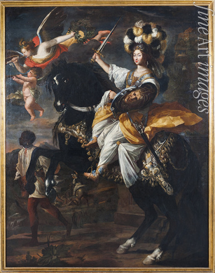 Dauphin Charles Claude - Christine Marie of France (1606-1663), Duchess of Savoy, as Minerva
