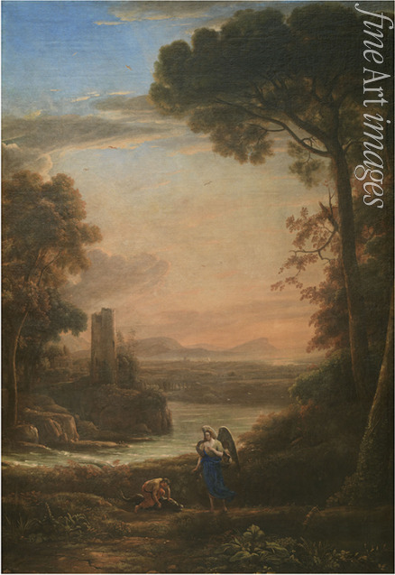 Lorrain Claude - Landschaft mit Tobias und dem Engel