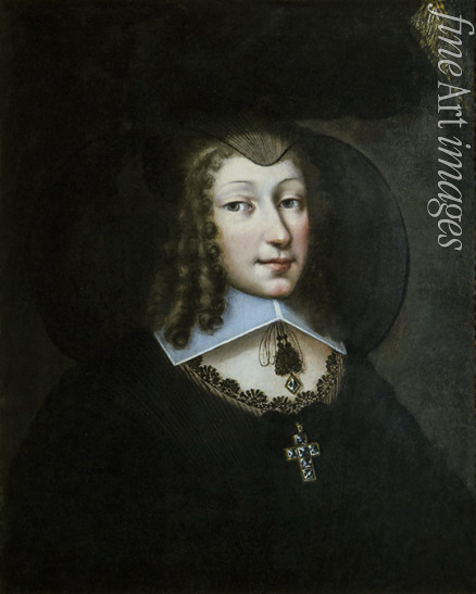 Torret Philibert - Maria Christina von Frankreich (1606-1663), Herzogin von Savoyen in Trauerkleidung