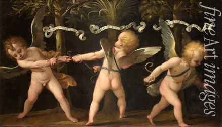 Bianchi Isidoro - Allegorie mit geflügelten Cherubinen