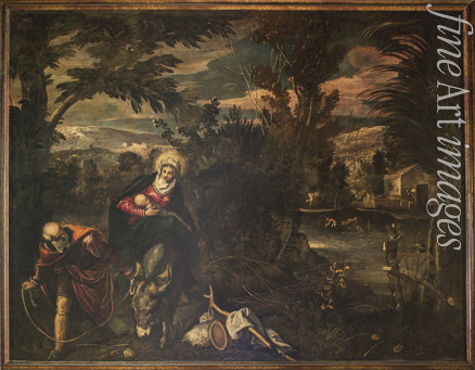 Tintoretto Jacopo - The flight into Egypt