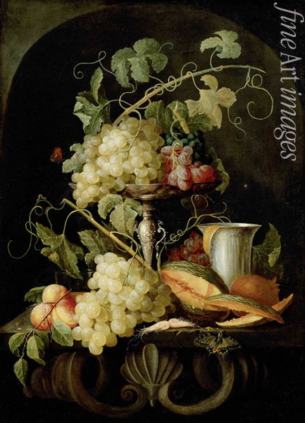 Hecke Jan van den - Still life with fruit 