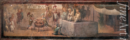 Römisch-pompejanische Wandmalerei - Das Urteil des Salomon
