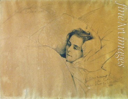 Courtois Gustave - The death of Maria Konstantinovna Bashkirtseva (1858-1884)