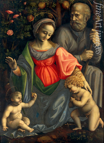 Bacchiacca Francesco - Die Heilige Familie mit dem Johannesknaben  